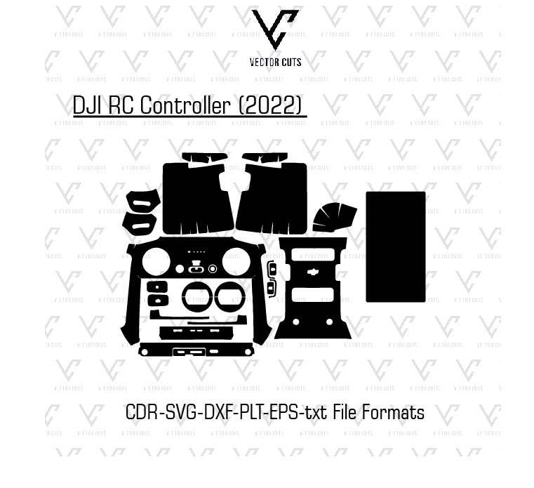 DJI RC Controller (2022) Vinyl Skin Template