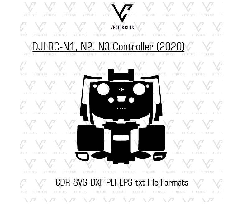 DJI RC-N1, N2, N3 Controller (2020) Vinyl Skin Template