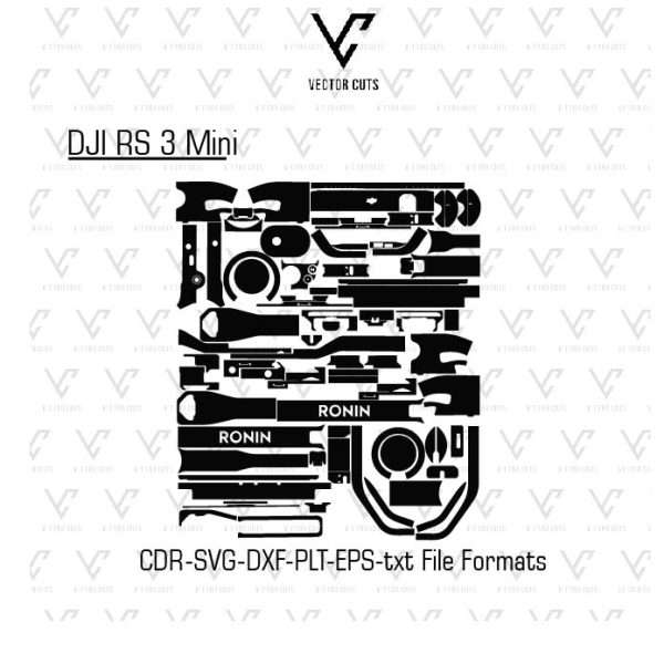 DJI RS 3 Mini Drone Vinyl Skin Template