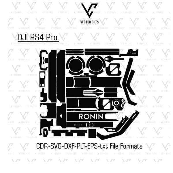DJI RS4 Pro Drone Vinyl Skin Template