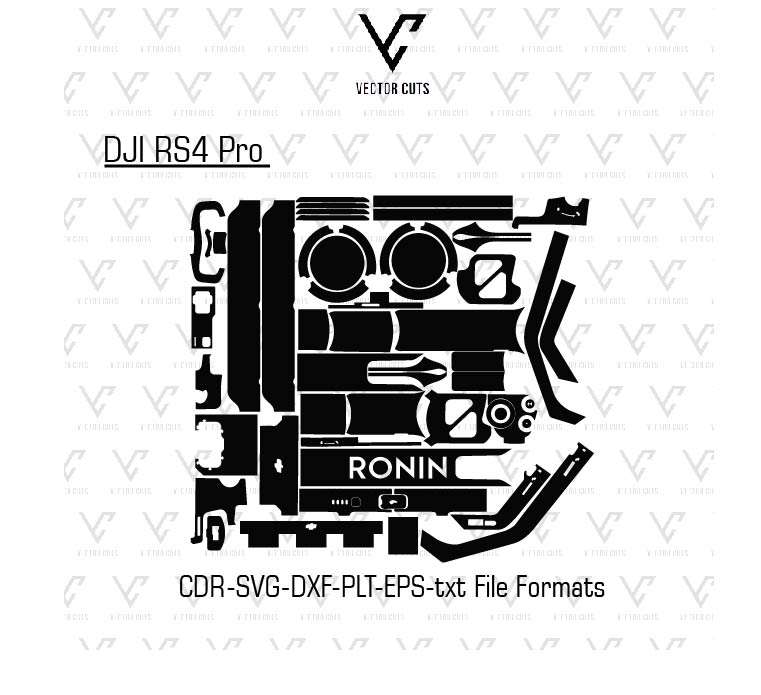DJI RS4 Pro Drone Vinyl Skin Template