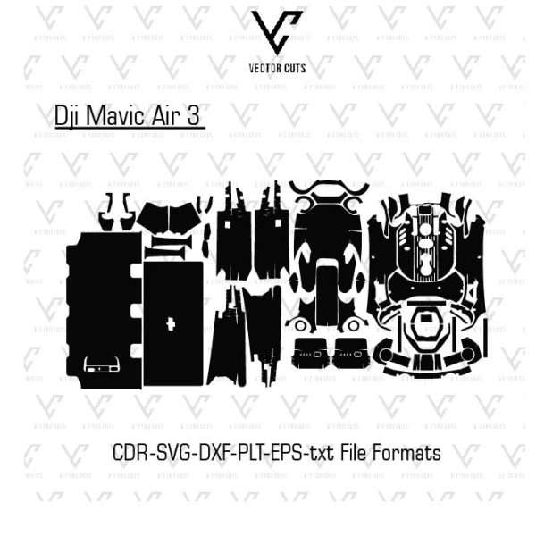 Dji Mavic Air 3 Drone Vinyl Skin Template