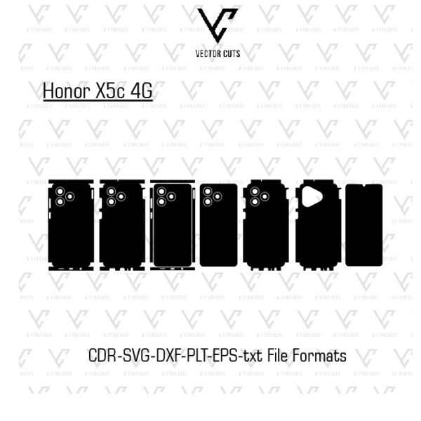 Honor X5c 4G Mobile Skin Template