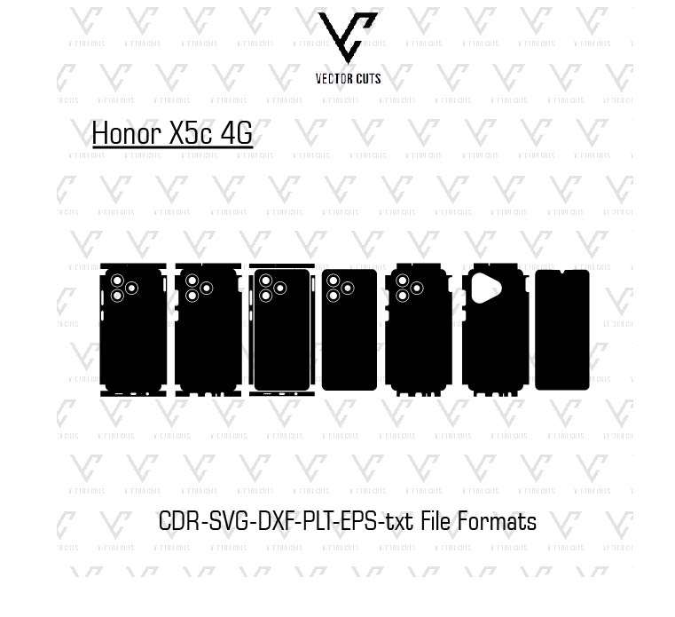 Honor X5c 4G Mobile Skin Template