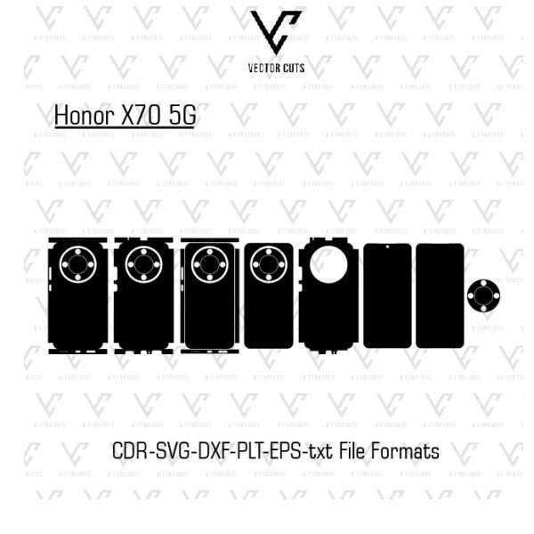 Honor X70 5G Mobile Skin Template
