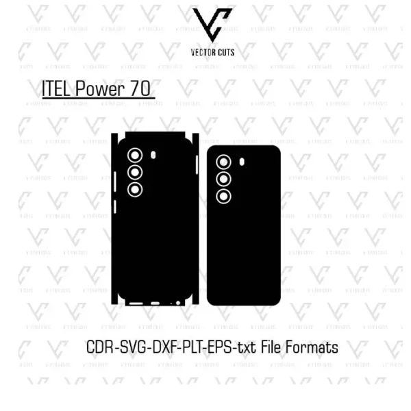 ITEL Power 70 Mobile Skin Template