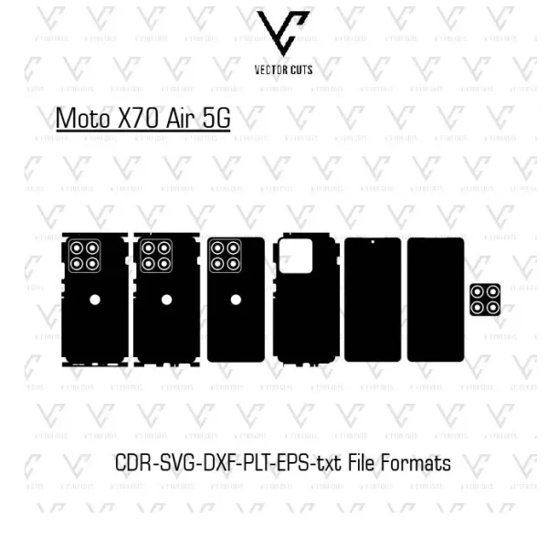 Moto X70 Air 5G Mobile Skin Template
