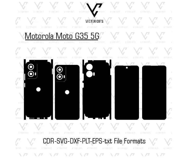 Motorola Moto G35 5G Mobile Skin Template