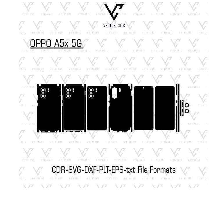 OPPO A5x 5G Mobile Skin Template