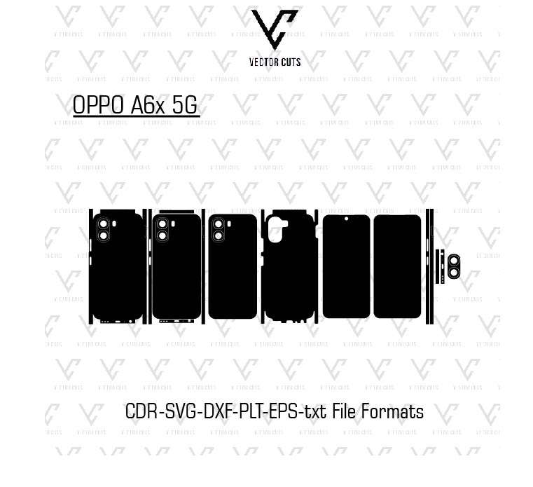 OPPO A6x 5G Mobile Skin Template