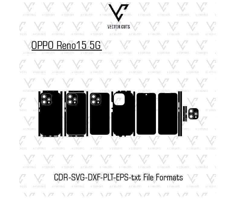 OPPO Reno15 5G Mobile Skin Template