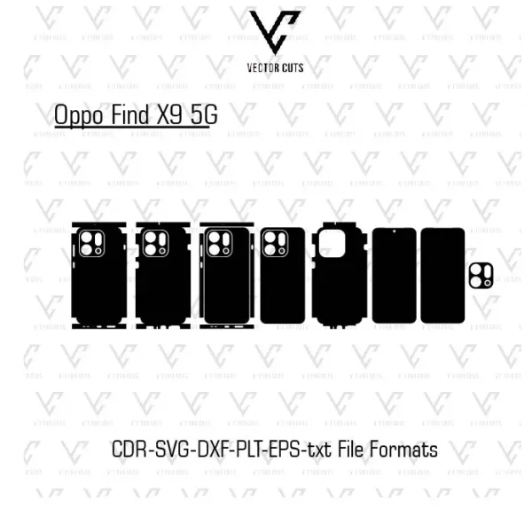 Oppo Find X9 5G Mobile Skin Template