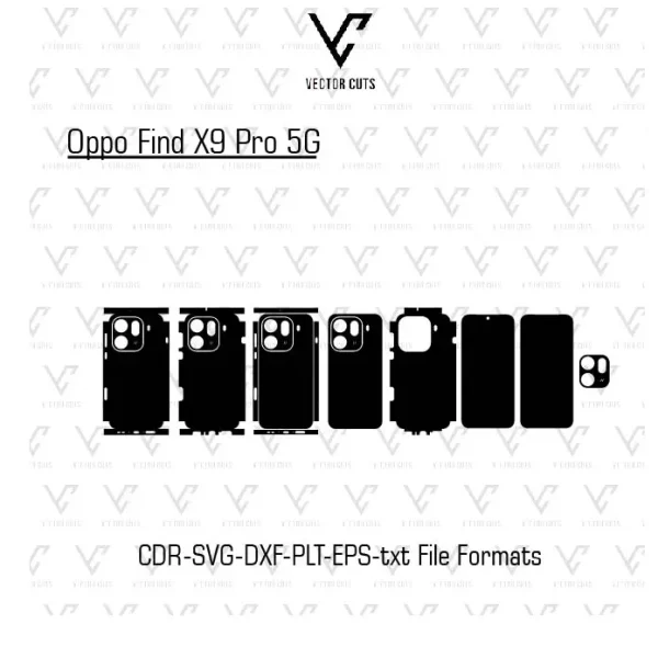 Oppo Find X9 Pro 5G Mobile Skin Template