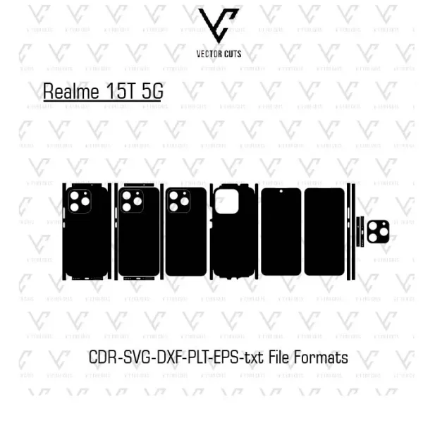 Realme 15T 5G Mobile Skin Template