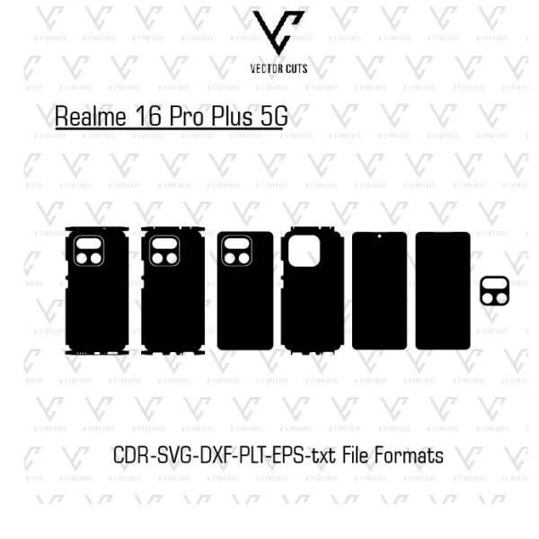 Realme 16 Pro Plus 5G Mobile Skin Template
