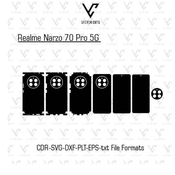 Realme Narzo 70 Pro 5G Mobile Skin Template