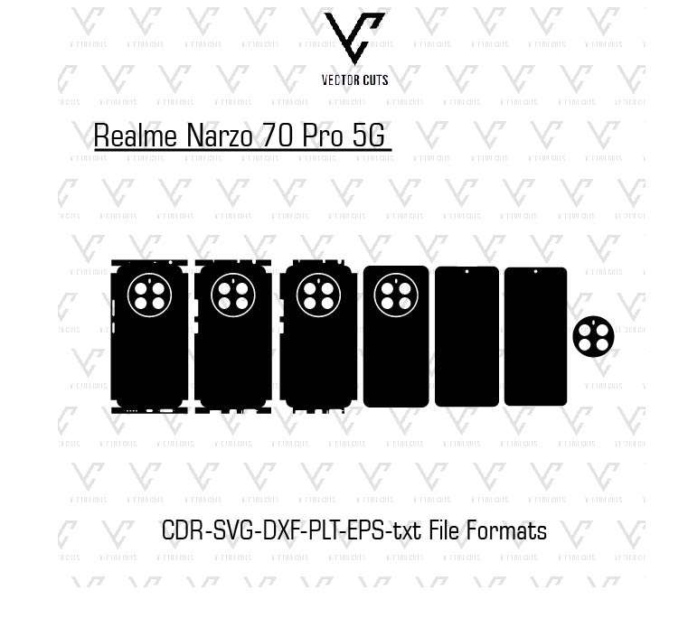 Realme Narzo 70 Pro 5G Mobile Skin Template