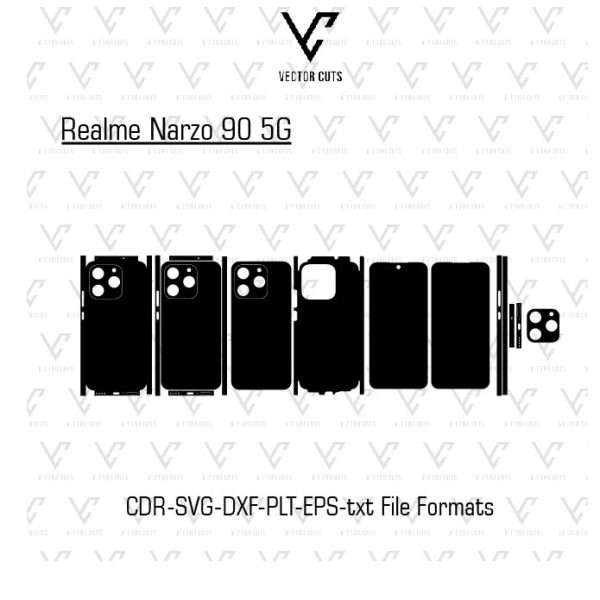 Realme Narzo 90 5G Mobile Skin Template
