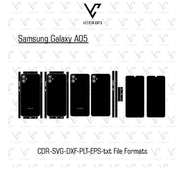 Samsung Galaxy A05 Mobile Skin Template