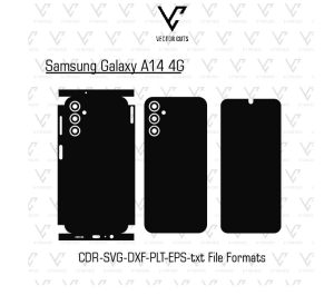 Samsung Galaxy A14 4G Mobile Skin Template Vector Cut File