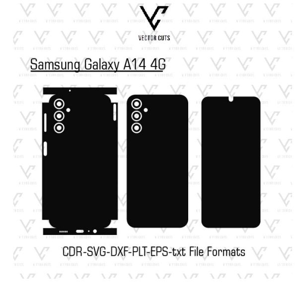 Samsung Galaxy A14 4G Mobile Skin Template