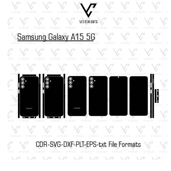 Samsung Galaxy A15 5G Mobile Skin Template