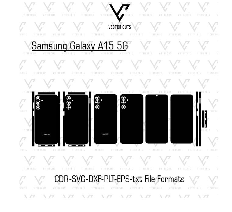 Samsung Galaxy A15 5G Mobile Skin Template