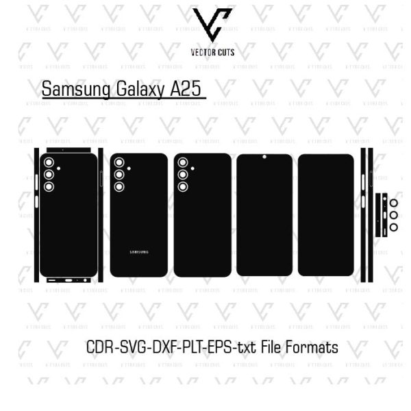 Samsung Galaxy A25 Mobile Skin Template