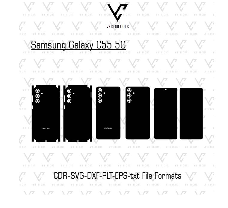 Samsung Galaxy C55 5G Mobile Skin Template
