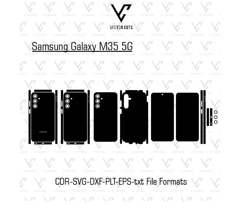 Samsung Galaxy M35 5G Mobile Skin Template