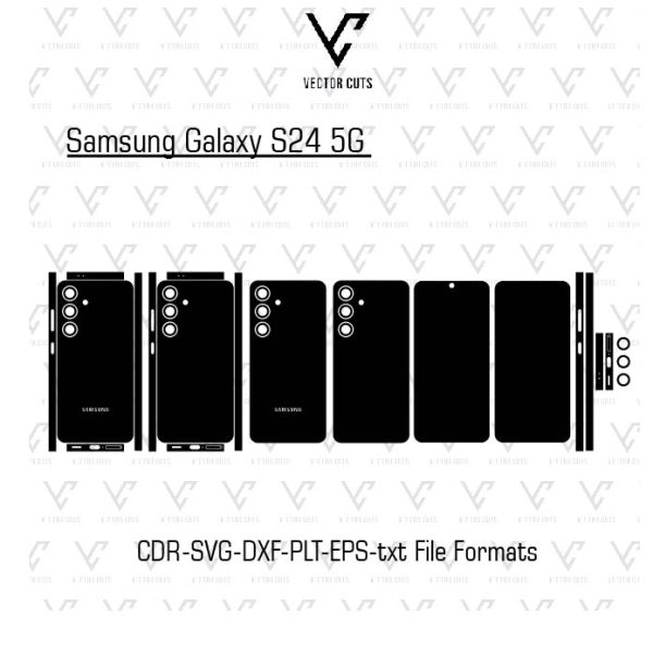 Samsung Galaxy S24 5G Mobile Skin Template