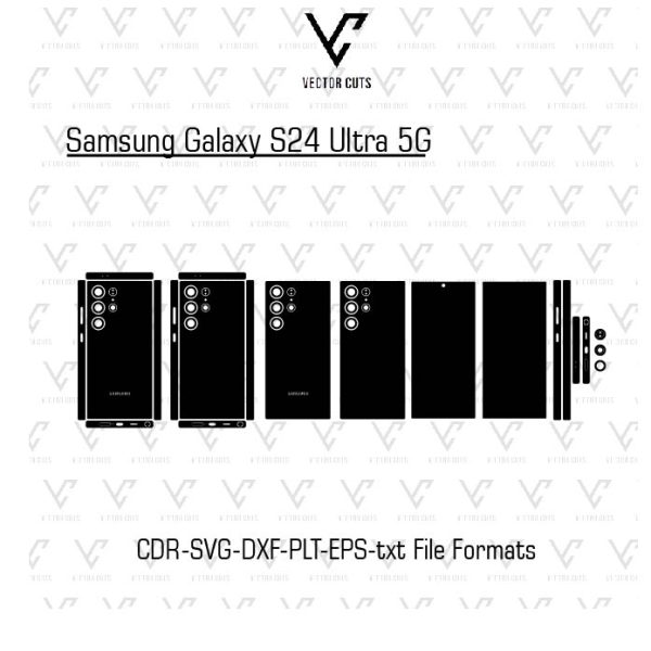 Samsung Galaxy S24 Ultra 5G Mobile Skin Template