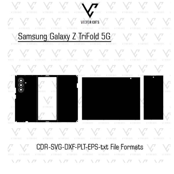 Samsung Galaxy Z TriFold 5G Mobile Skin Template