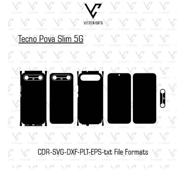Tecno Pova Slim 5G Mobile Skin Template