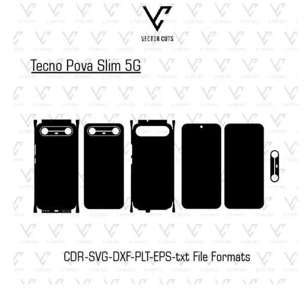 Tecno Pova Slim 5G Mobile Skin Template