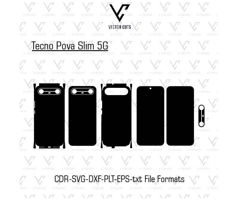 Tecno Pova Slim 5G Mobile Skin Template