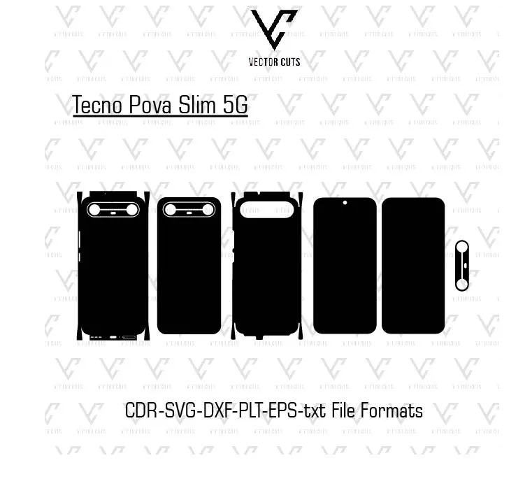 Tecno Pova Slim 5G Mobile Skin Template