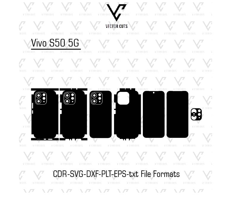 Vivo S50 5G Mobile Skin Template