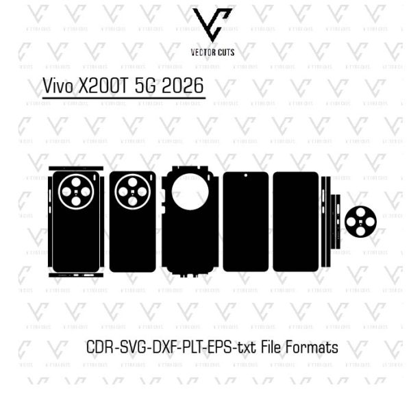 Vivo X200T 5G 2026 Mobile Skin Template