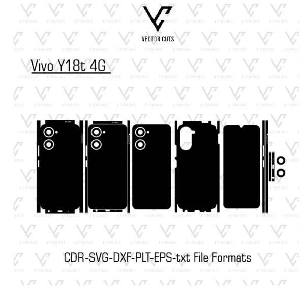 Vivo Y18t 4G Mobile Skin Template