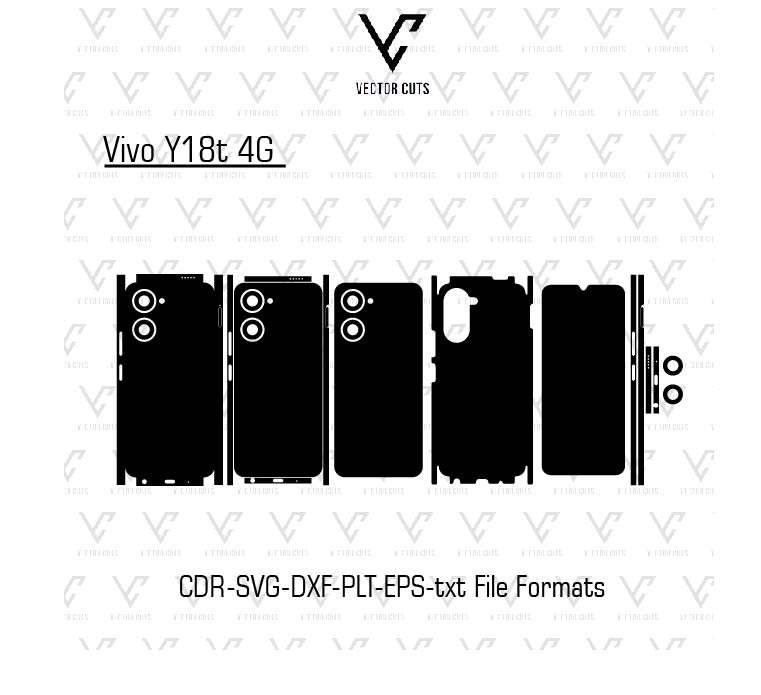 Vivo Y18t 4G Mobile Skin Template