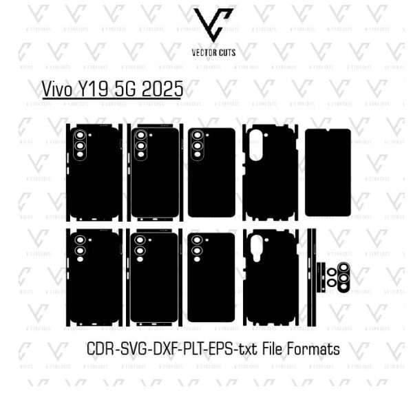 Vivo Y19 5G 2025 Mobile Skin Template