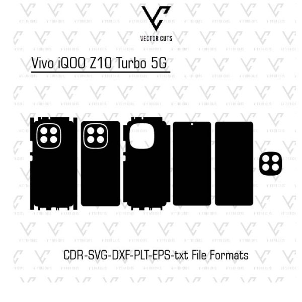Vivo iQOO Z10 Turbo 5G Mobile Skin Template