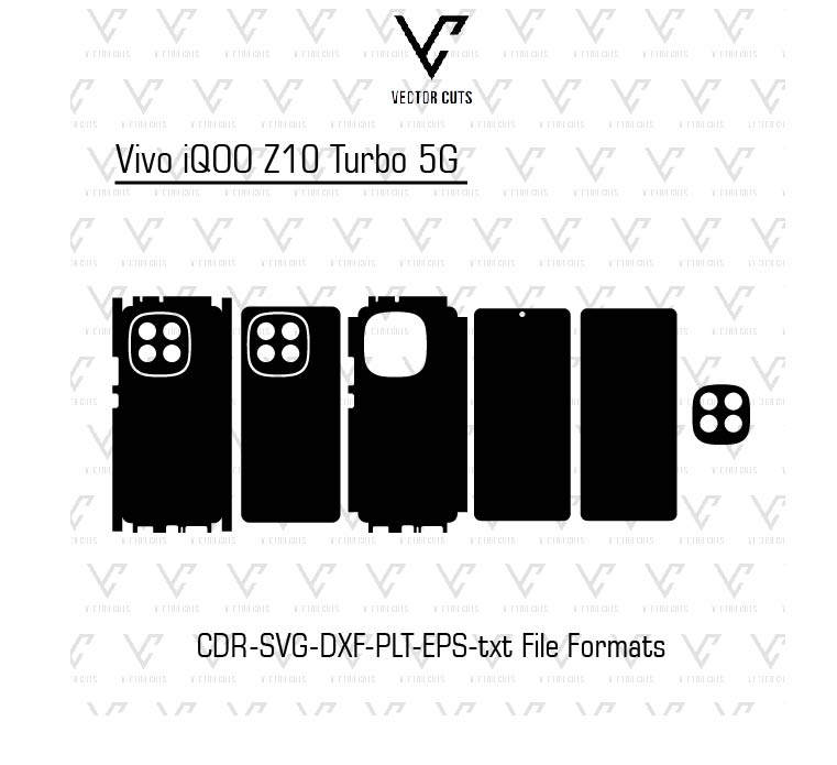 Vivo iQOO Z10 Turbo 5G Mobile Skin Template