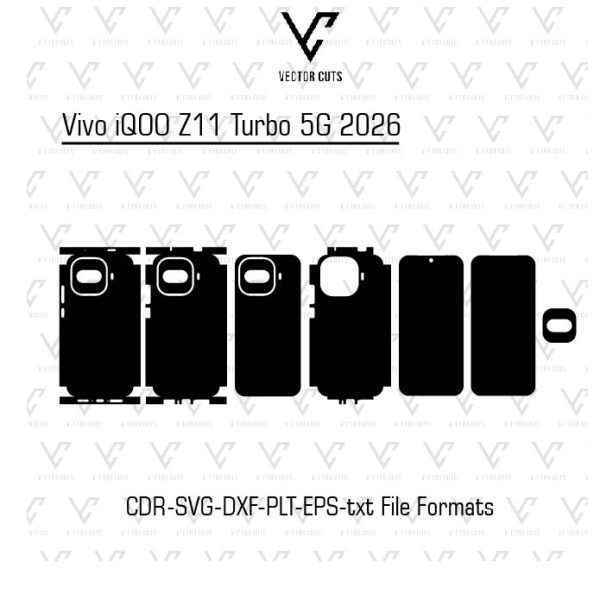 Vivo iQOO Z11 Turbo 5G 2026 Mobile Skin Template
