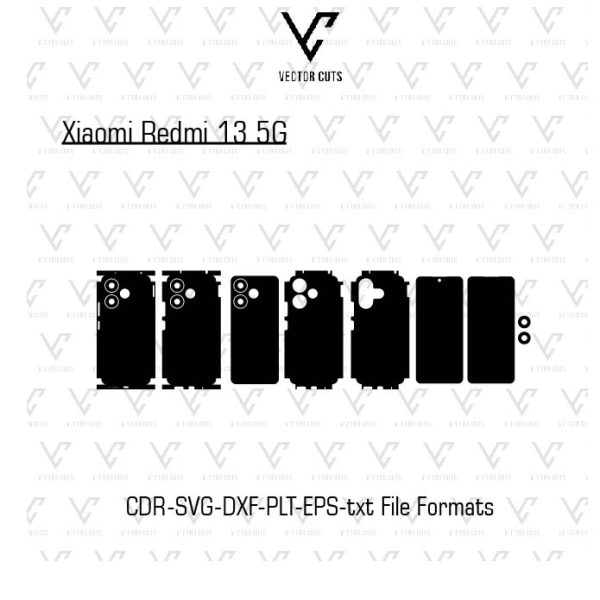 Xiaomi Redmi 13 5G Mobile Skin Template