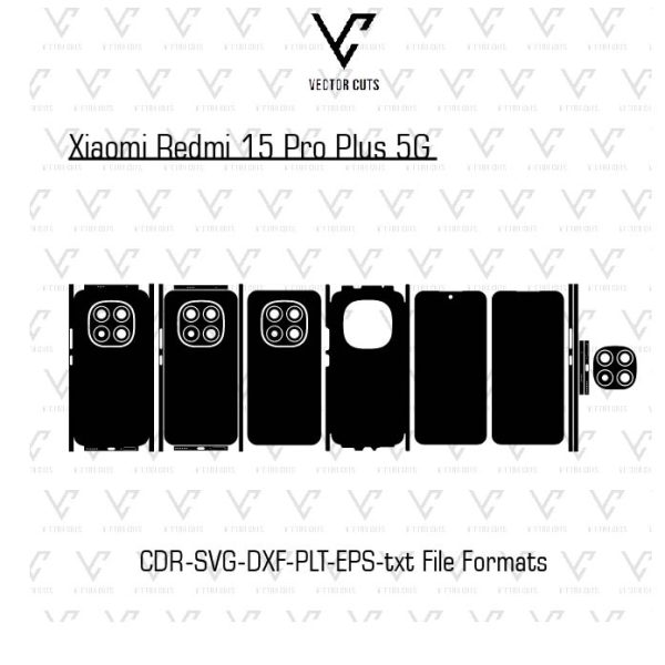 Xiaomi Redmi 15 Pro Plus 5G Mobile Skin Template