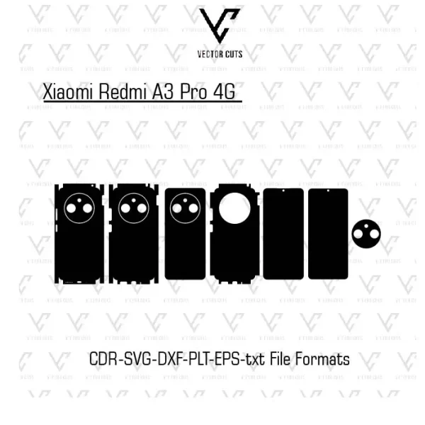 Xiaomi Redmi A3 Pro 4G Mobile Skin Template