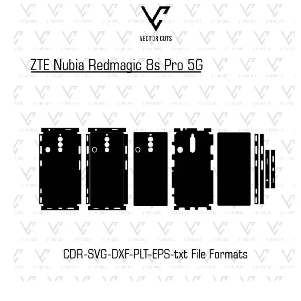 ZTE Nubia Redmagic 8s Pro 5G Mobile Skin Template