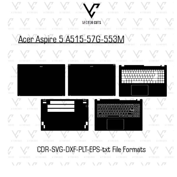 Acer Aspire 5 A515-57G-553M laptop skin template vector file